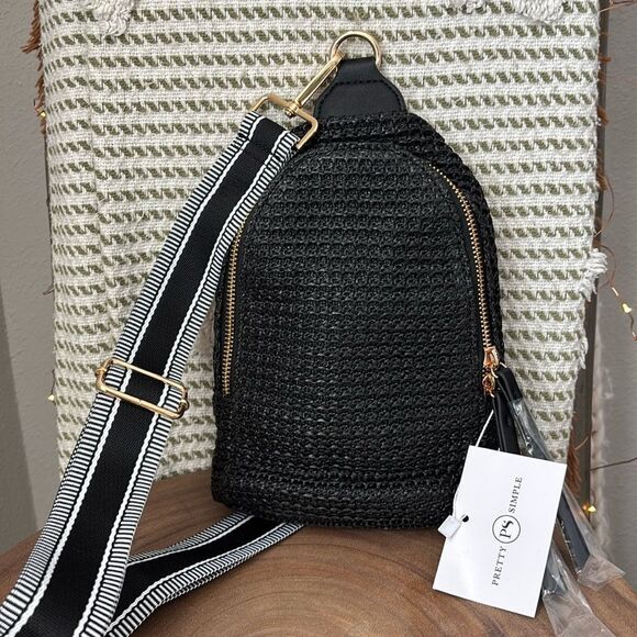 - Pretty Simple Rowan Raffia  Sling Bag - Picture 7 of 8